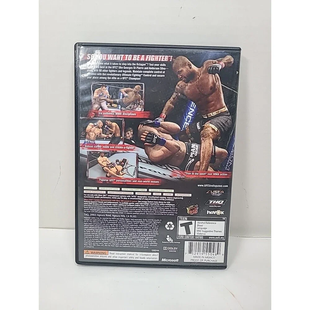 UFC Undisputed (Microsoft Xbox 360, 2009) - CIB